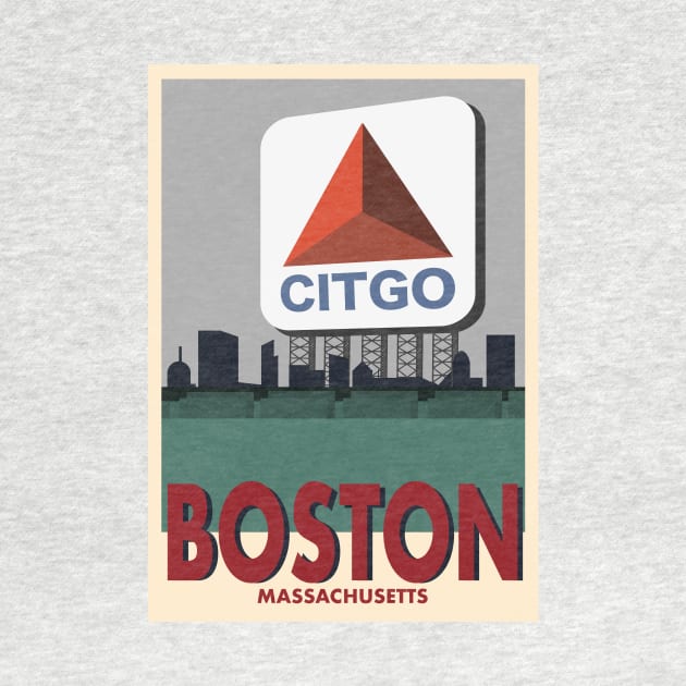 Boston Travel Poster by Rosemogo